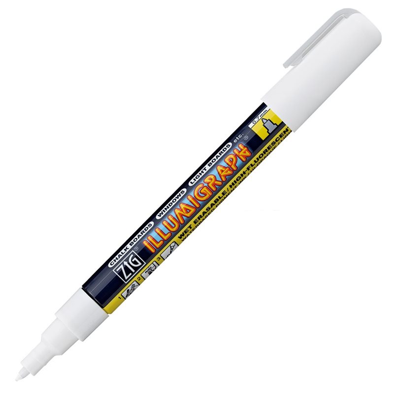 Märkpenna ZIG Illumigraph PMA-110 0,7mm vit
