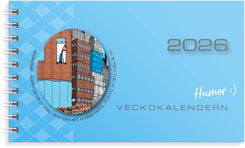 Kalender 2026 Veckokalendern Humor