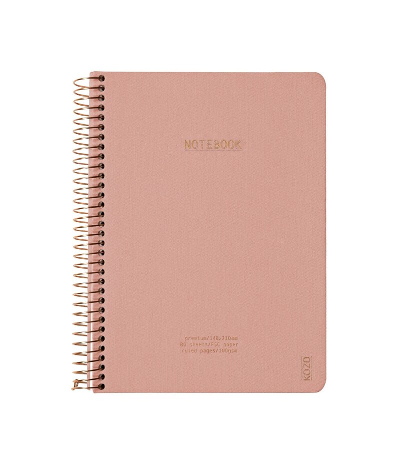 Anteckningsbok A5 KOZO Premium Muted Blush