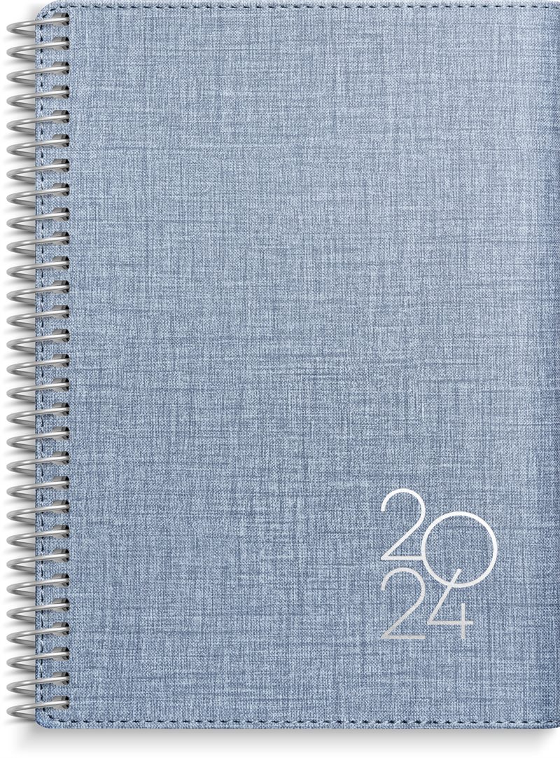 Kalender 2024 Senator A6 Twist Blå