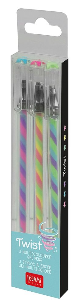 Twist pen, multifärgad gelpenna
