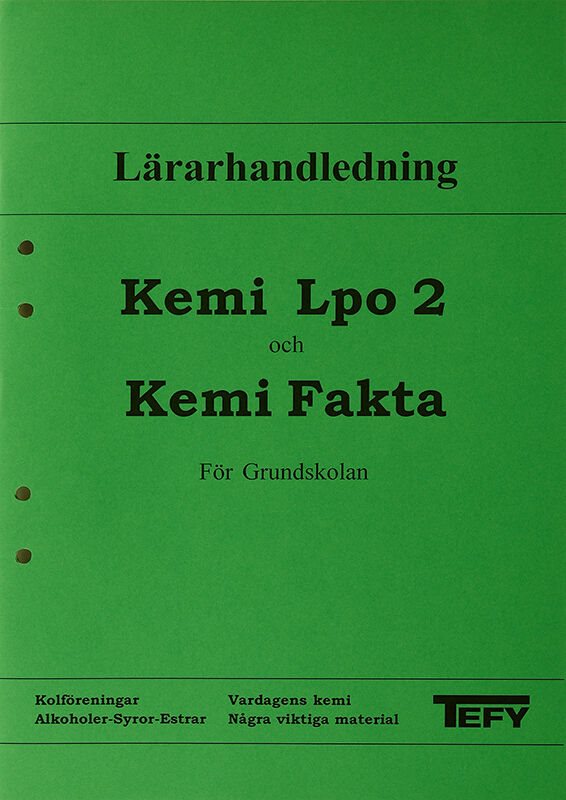 Kemi Lpo 2 Lärarhandledning