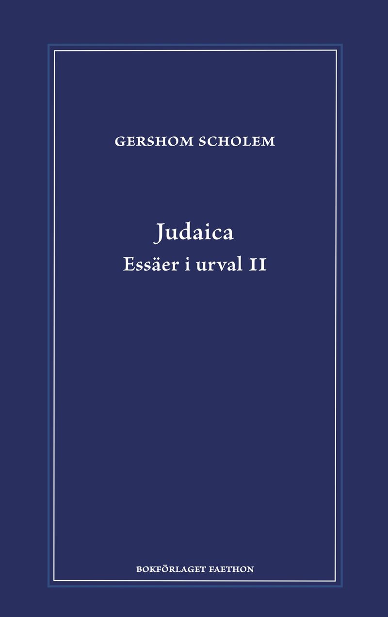 Judaica : essäer i urval 2
