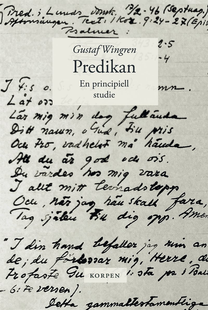 Predikan - en principiell studie