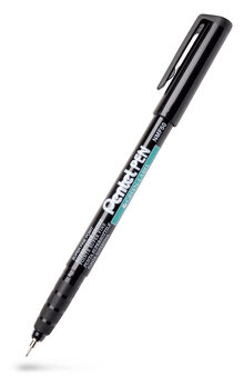 Märkpenna perm. PENTEL super fine svart