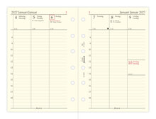 PFilofax - ocket Refill 2027 Vecka/Uppslag Vertikal