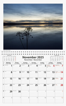 Väggkalender Sverige Natur Almanacksförlaget