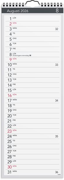 Väggkalender 2026 Lilla Miljökalendern Elegant