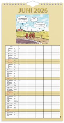 Familjekalender 2026 Rolig