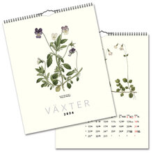 Väggkalender Växter 2024 328x405mm