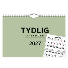 Väggkalender Tydlig 2027