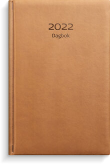 Dagbok, cognac konstläder