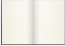 Anteckningsbok linnetextil A5 Olinjerad mörkblå