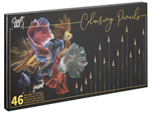 Färgpennor i låda : 46 färger